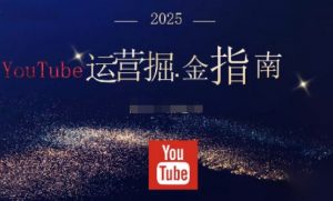 2025油管YouTuBe运营掘金指南，全方位帮你从零搭建油管运营体系-网创资源站
