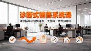 诊断式销售系统课，建立标准化销售体系，大幅提升成交转化率-网创资源站