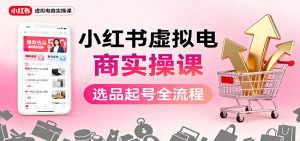 小红书虚拟电商实操课:选品起号+AI 内容创作+店铺运营+引流私域+自动化发笔记-网创资源站