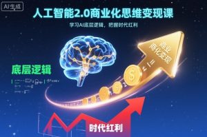 人工智能2.0商业化思维变现课,学习AI底层逻辑,把握时代红利-网创资源站