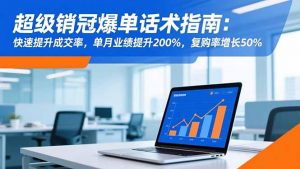 超级销冠爆单话术指南：快速提升成交率，单月业绩提升200%，复购率增长50%-网创资源站