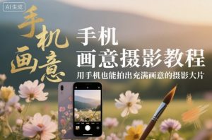 手机画意摄影教程,用手机也能拍出充满画意的摄影大片-网创资源站
