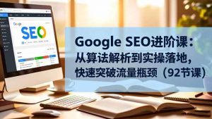 Google SEO进阶课:从算法解析到实操落地,快速突破流量瓶颈(92节课-网创资源站