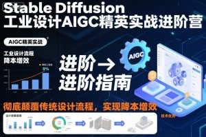 Stable Diffusion工业设计AIGC精英实战进阶营,彻底颠覆传统设计流程,实现降本增效-网创资源站