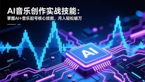 AI音乐创作实战技能:掌握AI+音乐起号核心技能,月入轻松破万-网创资源站