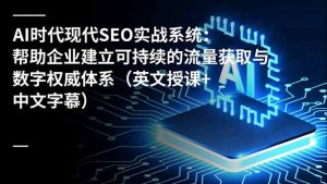 AI时代现代SEO实战系统:帮助企业建立可持续的流量获取与数字权威体系(英文授课+中文字幕-网创资源站