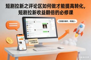 短剧拉新之评论区如何做才能提高转化，短剧拉新收益翻倍的必修课-网创资源站