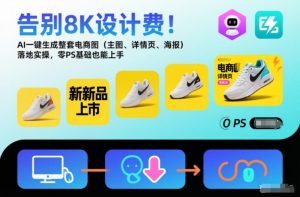 告别8K设计费!AI一键生成整套电商图(主图、详情页、海报)落地实操,零PS基础也能上手-网创资源站
