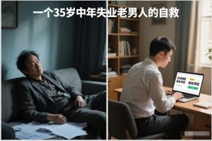 付费文章:一个35岁中年失业老男人的自救-网创资源站