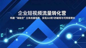 企业短视频流量转化营,构建“海陆空”立体流量矩阵,实现从0到1的破局与可持续增长-网创资源站