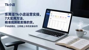 东南亚Tk小店运营实操，7大实用方法，精准找到能卖爆的货。不讲虚理论，立即能上手的实操动作-网创资源站
