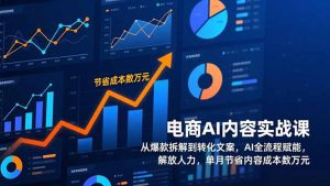 电商AI内容实战课，从爆款拆解到转化文案，AI全流程赋能，解放人力，单月节省内容成本数万元-网创资源站