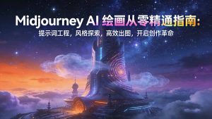 Midjourney AI绘画从零精通指南：提示词工程，风格探索，高效出图，开启创作革命-网创资源站