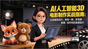 AI人工智能3D电影制作实战指南：从创意到成片、角色一致、多场景叙事，创作你的首部短片-网创资源站