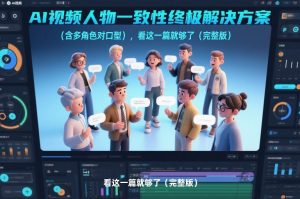 AI视频人物一致性终极解决方案(含多角色对口型)，看这一篇就够了(完整版)-网创资源站