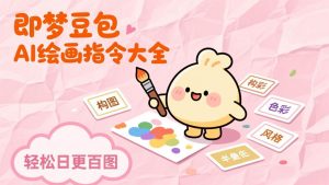 即梦豆包AI绘画指令大全：海量关键词库一键复制，出图效率提升10倍，轻松日更百图-网创资源站
