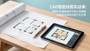 CAD智能绘图实战课：掌握CAD基础操作与核心快捷键，并能熟练绘制完整户型方案-网创资源站