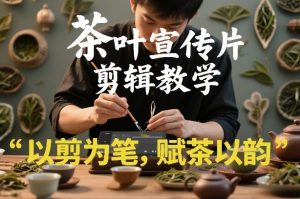 茶叶宣传片剪辑教学，以剪为笔，赋茶以韵，新手也能拍出高级感-网创资源站