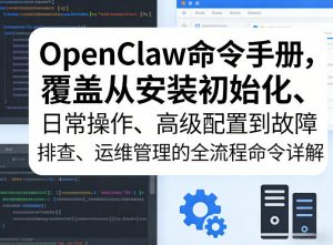 OpenClaw命令手册，覆盖从安装初始化、日常操作、高级配置到故障排查、运维管理的全流程命令详解-网创资源站