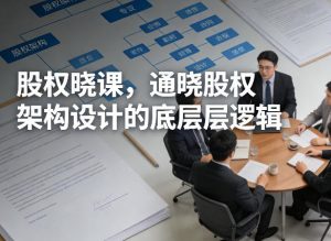 股权晓课，通晓股权架构设计的底层逻辑-网创资源站