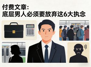 付费文章：底层男人必须要放弃这6大执念-网创资源站