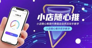 小店随心推微付费撬动自然流投手教学，小店随心推手把手教学(更新26年)-网创资源站