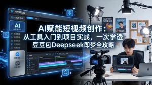 AI赋能短视频创作：从工具入门到项目实战，一次学透豆包Deepseek即梦全攻略-网创资源站