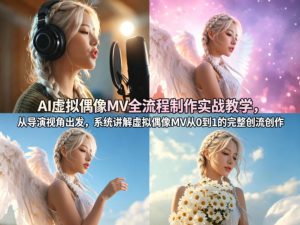 AI虚拟偶像MV全流程制作实战教学,从导演视角出发,系统讲解虚拟偶像MV从0到1的完整创作流程-网创资源站