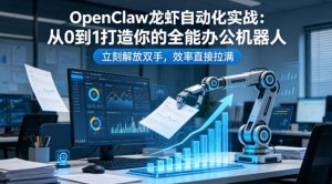 OpenClaw龙虾自动化实战:从0到1打造你的全能办公机器人,立刻解放双手,效率直接拉满-网创资源站