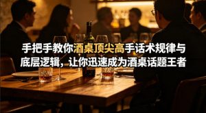 付费文章：手把手教你酒桌顶尖高手话术规律与底层逻辑，让你迅速成为酒桌话题王者(二十年全网独家经验分享)-网创资源站