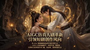 AIGC仿真人《合欢宗》短剧教学，用AIGC解锁缠绵爱恋的全新呈现方式，让跨时空故事创作零门槛、高品质，重构短剧生态-网创资源站