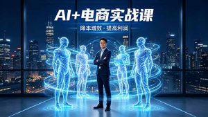 AI+电商实战课,1人+N个AI 智能体,把SOP变AI员工,实现降本增效提高利润-网创资源站