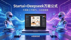 AI自动做电商详情页:Startai+Deepseek万能公式,不用美工不用PS,小白也能做-网创资源站
