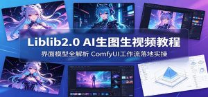 Liblib2.0 AI生图生视频教程：界面模型全解析，ComfyUI工作流落地实操-网创资源站