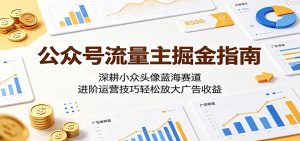 公众号流量主掘金指南:深耕小众头像蓝海赛道,进阶运营技巧轻松放大广告收益-网创资源站