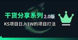 KS项目2.0期-拆本周结1W项目思路,几张图撬动流量群体,真的生猛-网创资源站