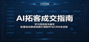 AI拓客成交指南：学习高效指令编写，配置自动跟进链路打通邮件与CRM全流程-网创资源站