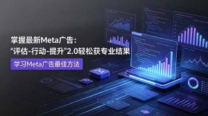 掌握最新的Meta广告,通过“评估-行动-提升”2.0版本轻松获得专业级结果。学习目前学习Meta广告的最佳方法-网创资源站