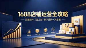 1688店铺没流量?产品上架不到7星?数字营销不会投?全套运营技能一次学(更新6月-网创资源站