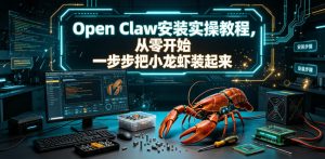 Open Claw安装实操教程，从零开始一步步一步步把小龙虾装起来-网创资源站