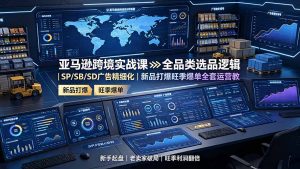 亚马逊跨境实战课：全品类选品逻辑｜SP/SB/SD广告精细化｜新品打爆旺季爆单全套运营教程-网创资源站