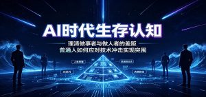 AI时代生存认知：理清做事者与做人者的差距，普通人如何应对技术冲击实现突围-网创资源站
