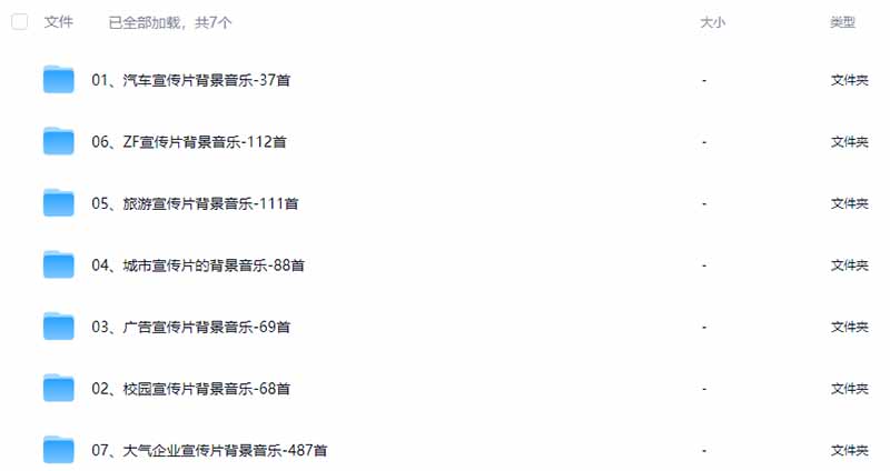 图片[3]-某宝付费购买，常用6G音效合集！970+首宣传片背景音乐，无版权可商用大气素材，分类清晰，高质量内容-网创资源站