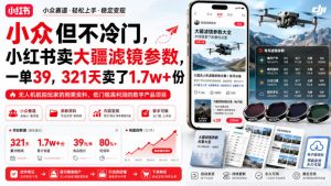 小众但不冷门，小红书卖大疆滤镜参数，一单39，321天卖了1.7w+份-网创资源站