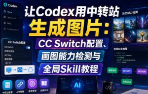 让Codex用中转站生成图片：CC Switch配置、画图能力检测与全局Skill教程-网创资源站