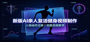新版AI亲人复活健身视频制作，人物动作迁移，完整流程教学-网创资源站