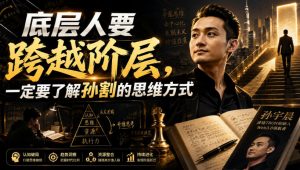 付费文章:底层人要跨越阶层,一定要了解孙割的思维方式-网创资源站