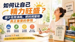 付费文章：如何让自己精力旺盛？减少无效消耗，把时间留给真正重要的事情-网创资源站
