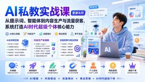 AI私教实战课-更新8月：从提示词、智能体到内容生产与流量获客，系统打造AI时代超级个体核心能力-网创资源站