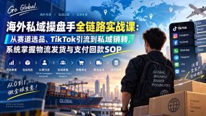 海外私域操盘手全链路实战课:从赛道选品、TikTok引流到私域销转,系统掌握物流发货与支付回款SOP-网创资源站